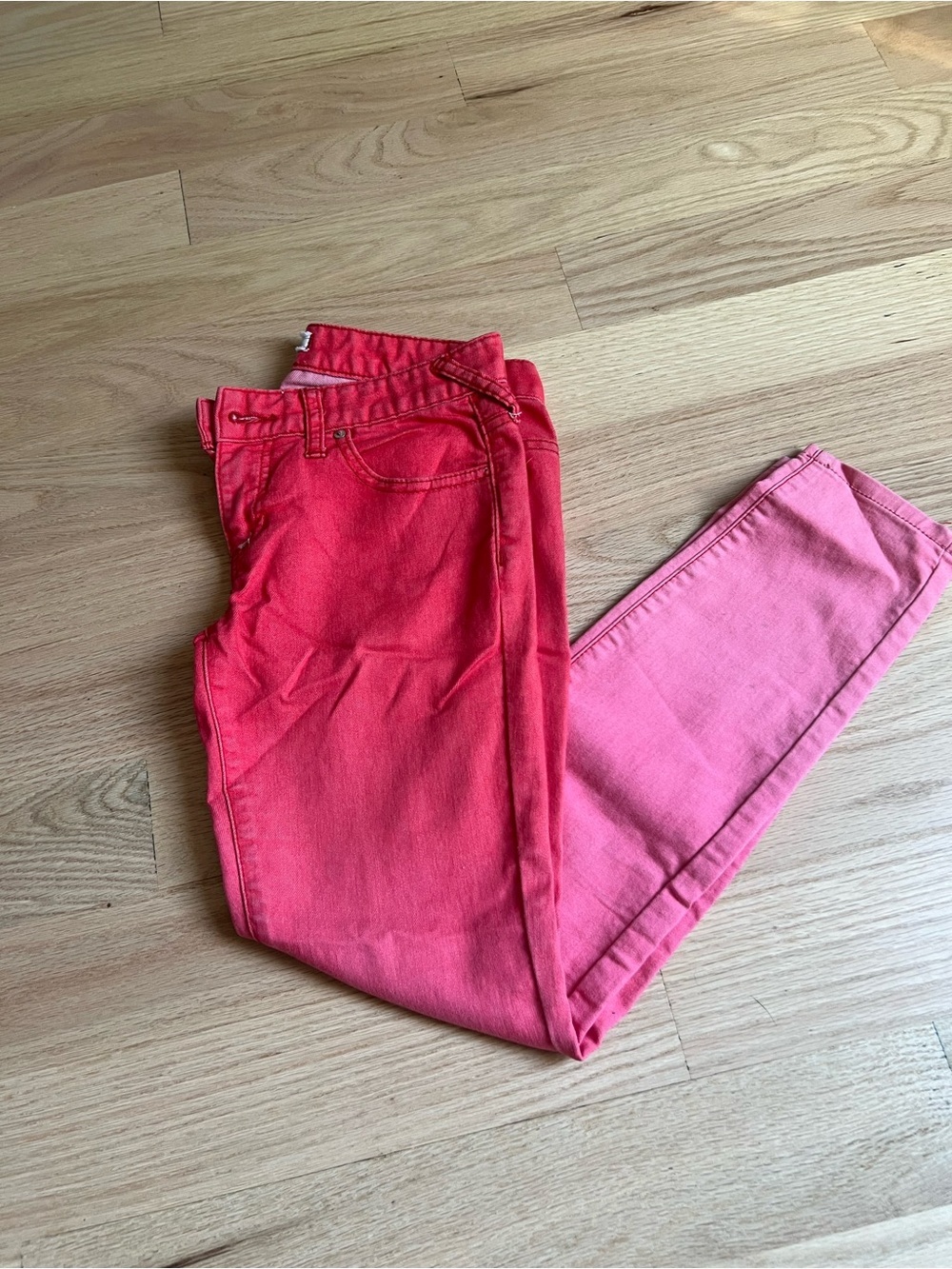 Free People Pink Ombre Stretch Jeans